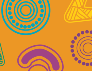 Indigenous mofti pattern artwork for indigenous careers header