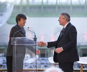 Antoine Frérot et Nicolas Hulot au Grand Palais Vignette