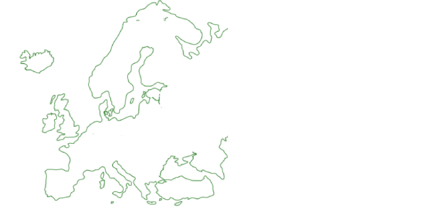 Visual of the map of Europe