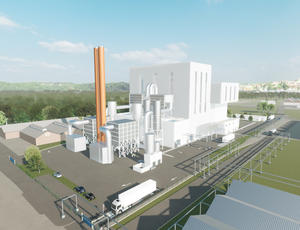 Usine de production de chaleur pour les réseaux de chaleur de ville