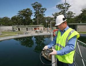 Australie, Gerringong site d'assainissement d'eaux usées