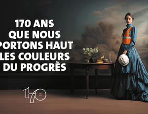 Veolia 170 ans : femme en robe d'époque