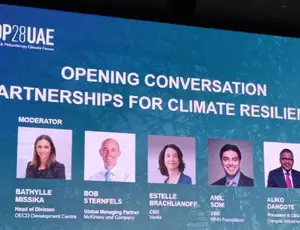 Estelle Brachlianoff, Directrice générale de Veolia à la COP28 à Dubaï
