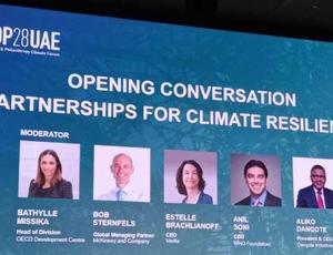 Estelle Brachlianoff, Directrice générale de Veolia à la COP28 à Dubaï
