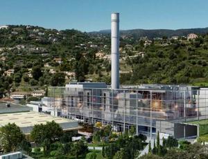 Site de production d'énergie à partir des déchets Arianeo à Nice, France