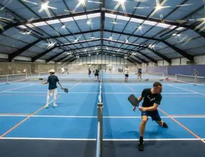 Pickleball Players during a Match at the 2026 Winter Open