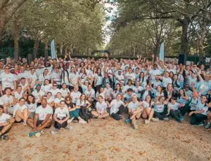 Participants de la course de la diversité organisée par Veolia