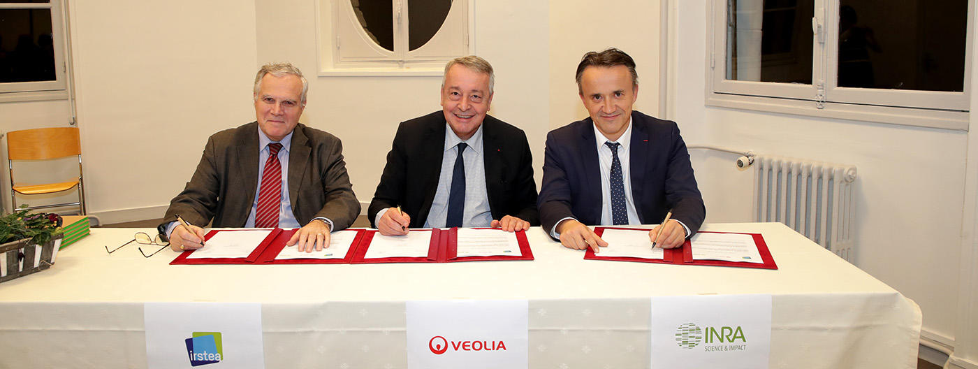 Inra, Irstea, Veolia