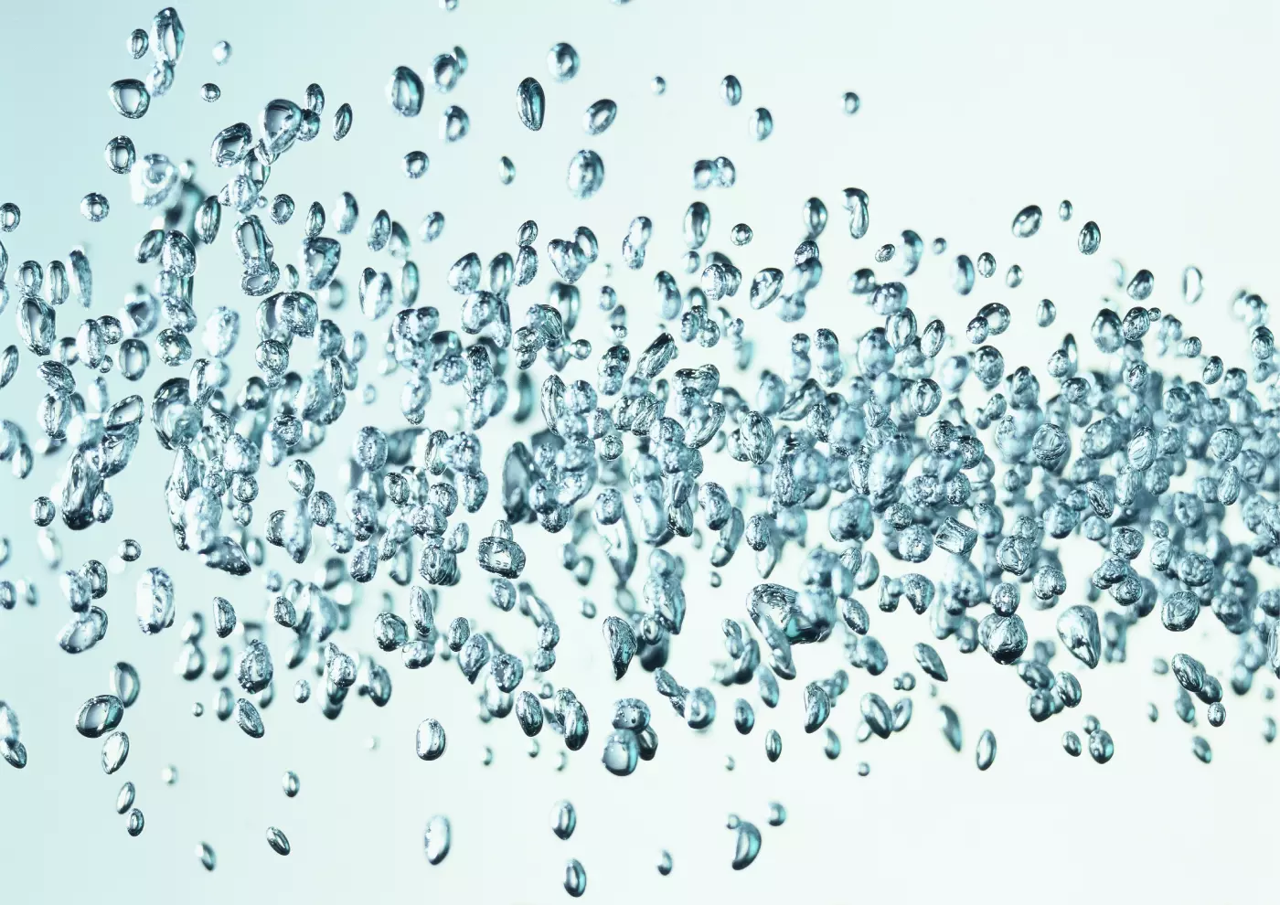 Picture of water bubbles: detecting water leaks