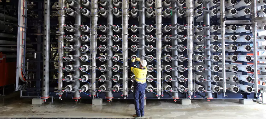 Desalination of seawater