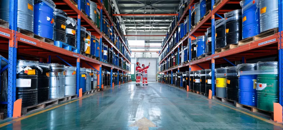 Stockage de bareel de déchets dangereux