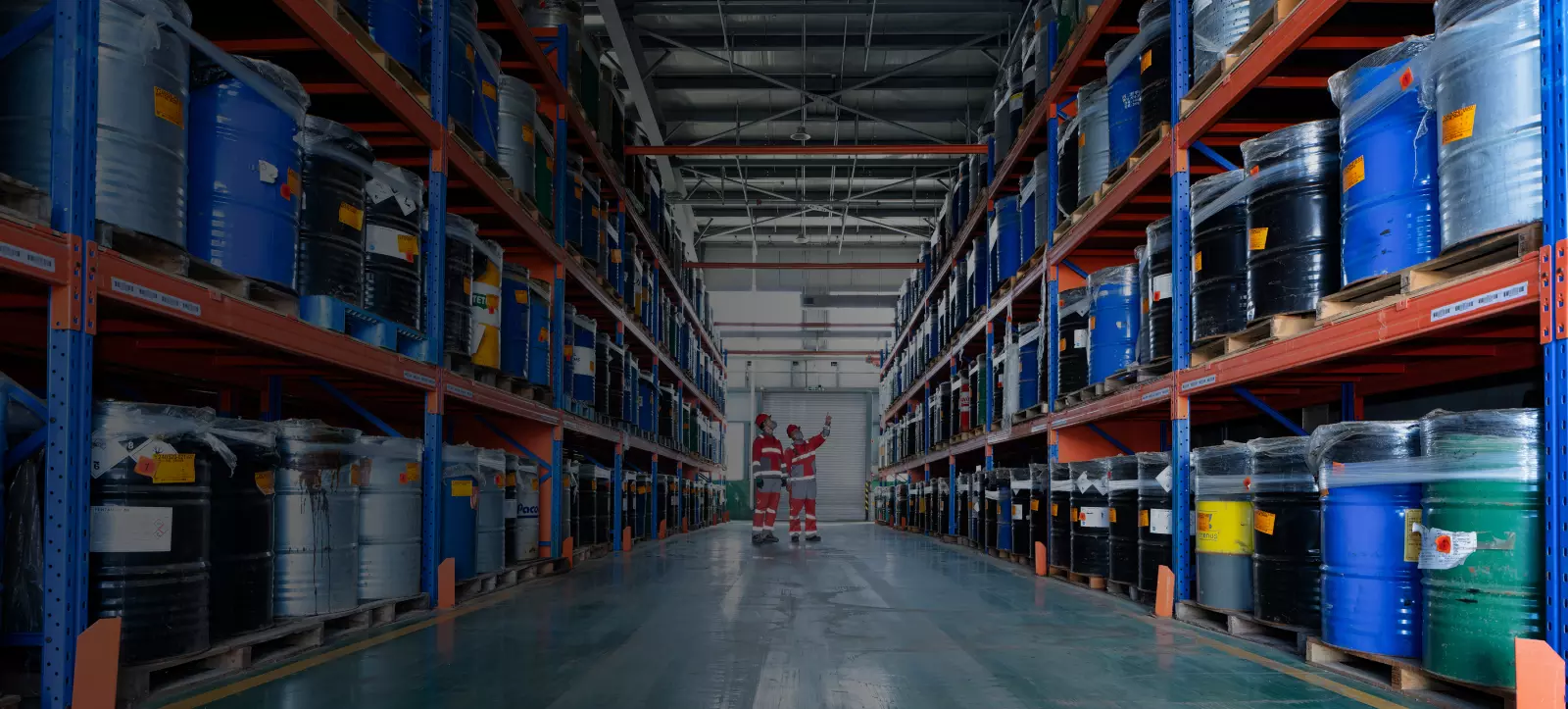 Storage of hazardous waste barrels