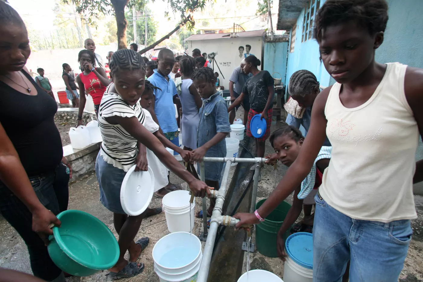 Distribution eau potable Haïti