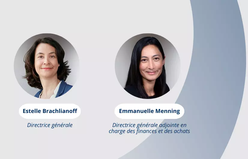 Portraits d'Estelle Brachlianoff et d'Emmanuelle Menning, Veolia