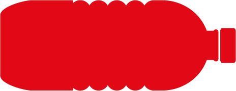Icône bouteille plastique rouge