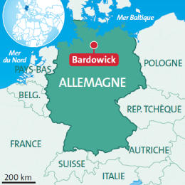 Carte Bardowick, Allemagne
