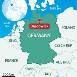 Map Bardowick, Germany