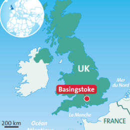 Carte Basingstoke, Royaume-Uni
