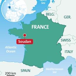 Map Soudan, France
