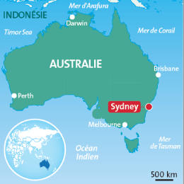 Carte Sydney, Australie