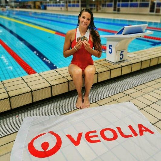 Caroline Jouisse sponsorisée par Veolia