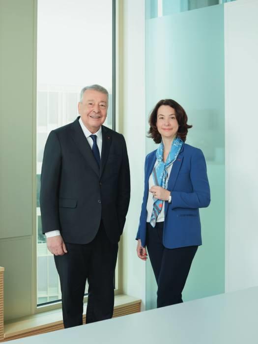 photo d'Antoine Frérot et Estelle Brachlianoff, Veolia
