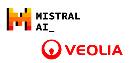 Mistral AI_ and Veolia logos on a transparent background