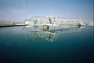 Water treatment site in Egypt