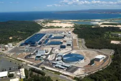 Usine pour dessaler l'eau de mer à Sydney en Australie