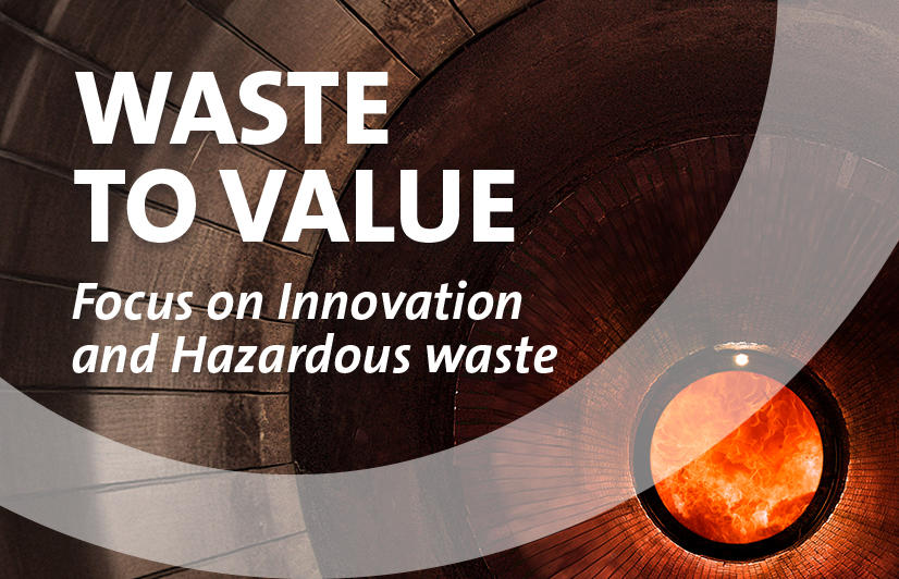 Decorative visual with the inscription From waste to value