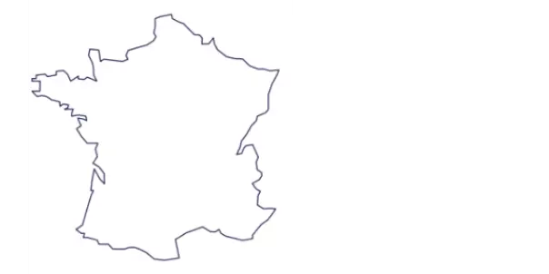 Visual of the map of France