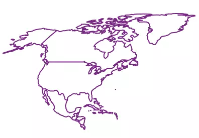 Map of North America