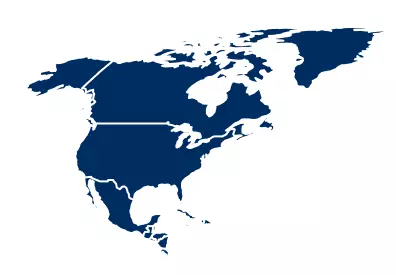 Map of North America