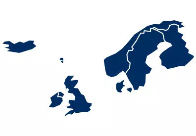 Map of Northern Europe