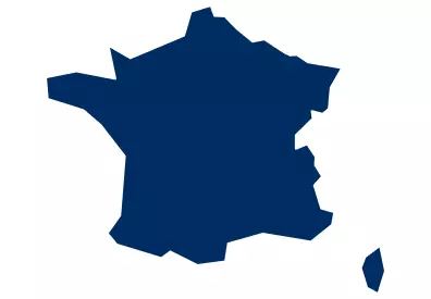 map of France