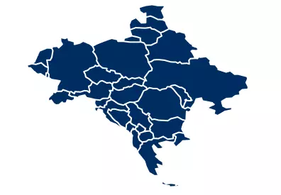 Map of Central and Eastern European countries
