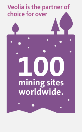 Mining Veolia is the partner of choice for over 100 mining sites worldwide