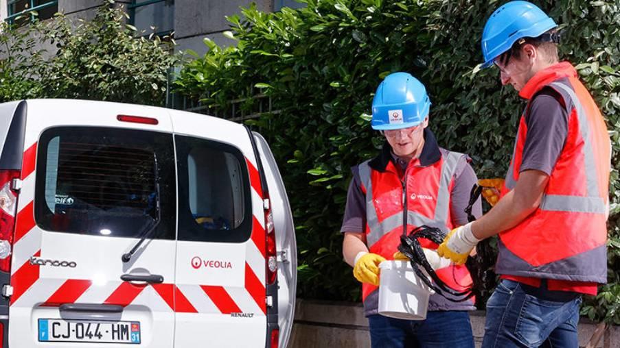 techniciens de veolia