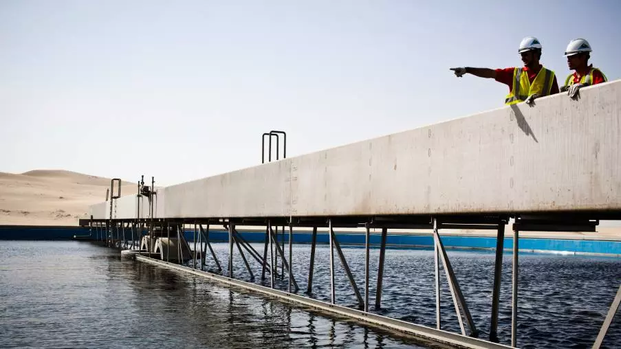 site d'assainissement à Abu Dhabi
