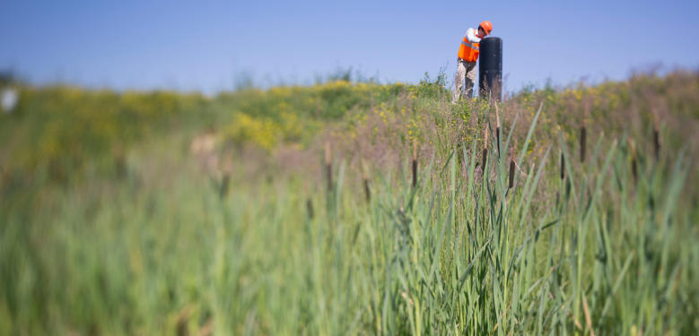 make biogas from buried waste