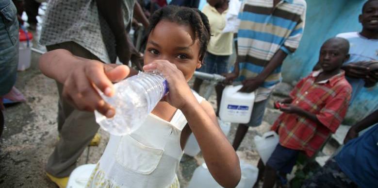 Haiti distribution d'eau