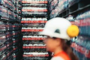 Technician at the Coca-Cola production plant in Colombia