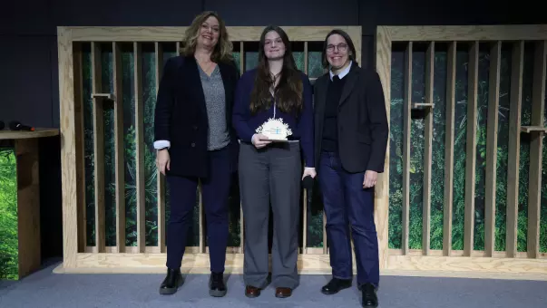 Anna Dabudyk winner in the "Optimizing resources" category