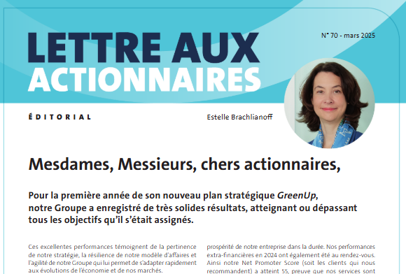 focus lettre aux actionnaires 70