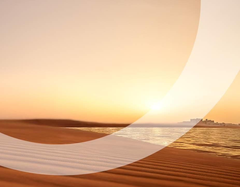 Soleil couchant sur Oman