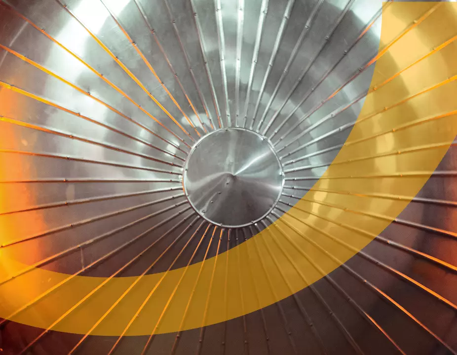 Visual with a pipe from a local energy production site