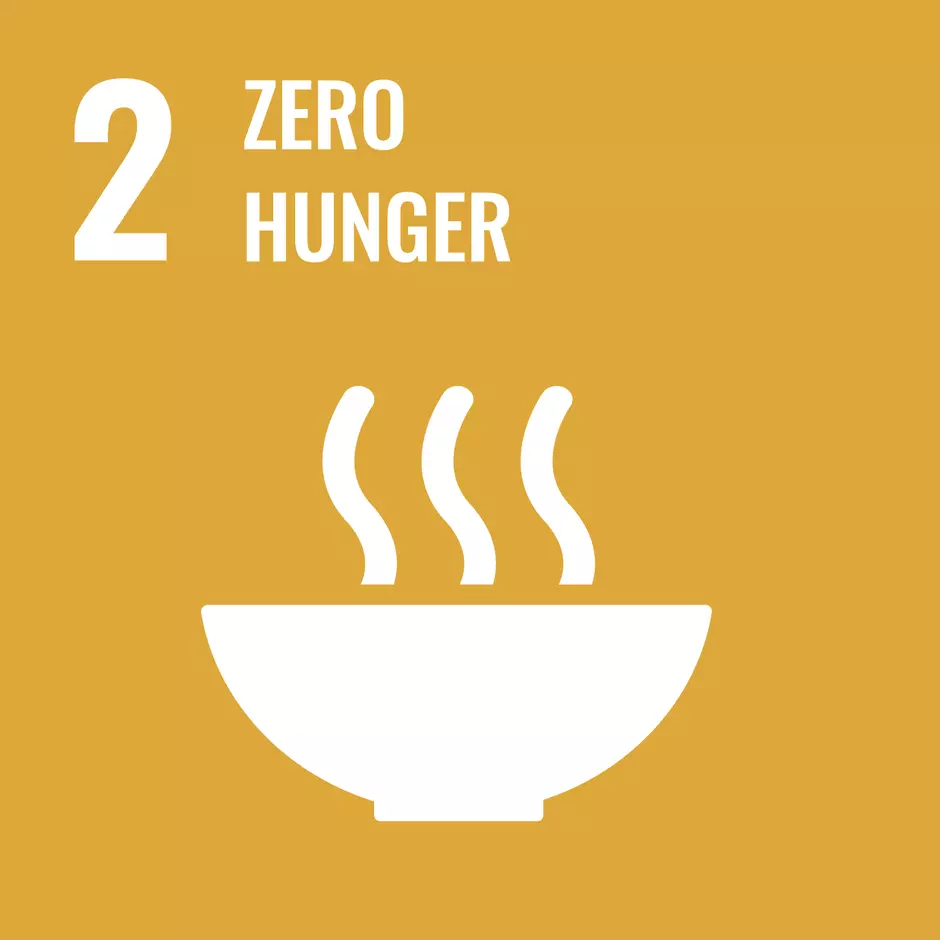 Pictogram of UN's sustainable development goal "zero hunger"