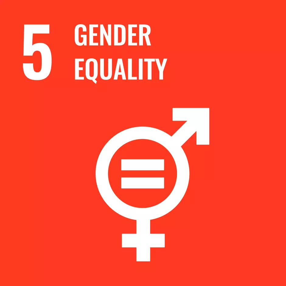 Pictogram of UN's sustainable development goal "Gender equality"