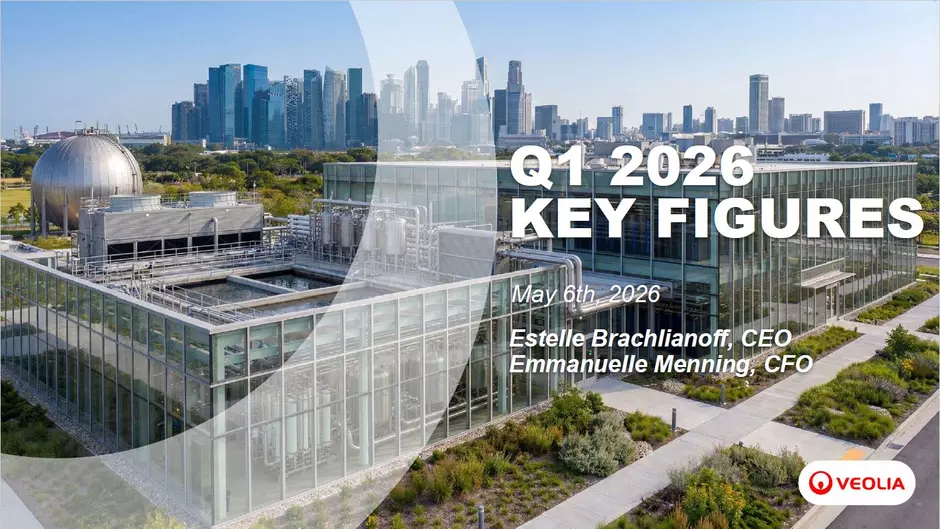 Couverture de la présentation des chiffres clés du premier trimestre 2026
