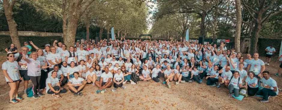 Runners participating in the Diversity Run, Veolia